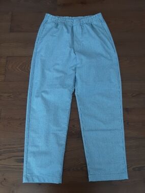 Uniqlo Hickory Stripe Easy Ankle Pants